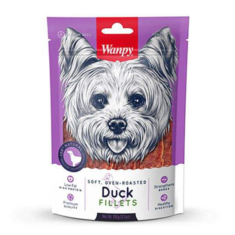 تشویقی سگ ونپی مدل Duck Filets وزن 100 گرم