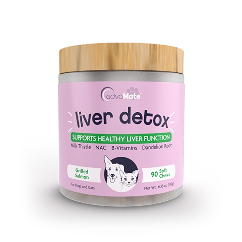 قرص تقویت کبد سگ ادوامیت AdvaMate Liver Detox Soft Chews For Dogs بسته 90 عددی