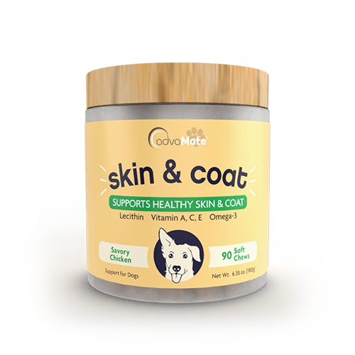 مکمل پوست و مو سگ ادوا میت با طعم مرغ Adva Mate Skin & Coat Soft Chews